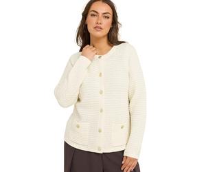 EVANS Curve Button Through Knitted Cardigan - Women's - Plus Size Curve