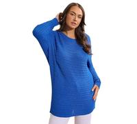 EVANS Curve Cobalt Batwing Sleeve Jumper - Women's - Plus Size Curve
