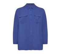 EVANS Curve Cobalt Long Sleeve Utility Shirt - Women's - Plus Size Curve