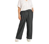 EVANS Curve Denim Cotton Wide Leg Trouser - Women's - Plus Size Curve