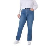 EVANS Curve Fit Blue Mid Wash Straight Leg Jeans - Women's - Plus Size Curve