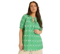 Evans Curve Floral Broderie Tie Neck Blouse - Women's - Plus Size Curve