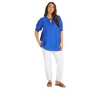 Evans Curve Floral Broderie Tie Neck Blouse - Women's - Plus Size Curve