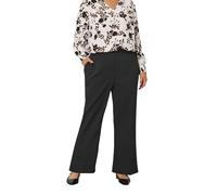 EVANS Curve Formal Wide Leg Trousers - Women's - Plus Size Curve Black