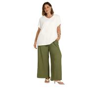 EVANS Curve Green Button Shoulder T-Shirt - Women's - Plus Size Curve