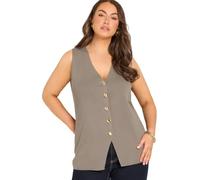EVANS Curve Green Knitted Waistcoat - Women's - Plus Size Curve