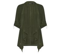 EVANS Curve Green Lightweight Waterfall Jacket - Women's - Plus Size Curve