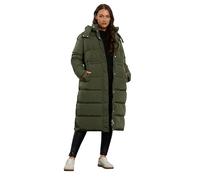 EVANS Curve Green Maxi Puffer Coat - Women's - Plus Size Curve