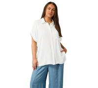 EVANS Curve Grown On Sleeve Blouse - Women's - Plus Size Curve White