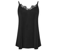 EVANS Curve Lace Trim Cami Top - Women's - Plus Size Curve Black