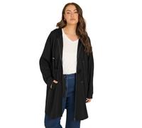 EVANS Curve Luxe Longline Zip Through Hoodie - Women's - Plus Size Curve