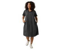 EVANS Curve Lyocell Denim Dress - Women's - Plus Size Curve Black