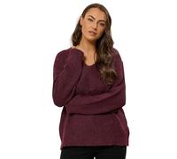 EVANS Curve Natural Knitted V-Neck Jumper - Women's - Plus Size Curve