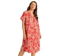 EVANS Curve Paisley Modal Shift Dress - Women's - Plus Size Curve Red