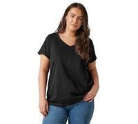 EVANS Curve Premium Cotton T-Shirt - Women's - Plus Size Curve Black