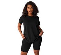 EVANS Curve Pull On Cycling Shorts - Women's - Plus Size Curve Black