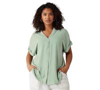 EVANS Curve Sage Green Short Sleeve Blouse - Women's - Plus Size Curve