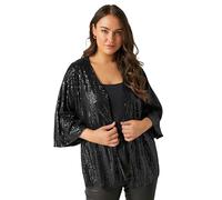 EVANS Curve Sequin Embellished Kimono - Women's - Plus Size Curve