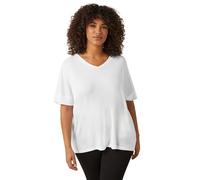 EVANS Curve Short Sleeve Modal Rich T-Shirt - Women's - Plus Size Curve White