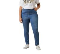 EVANS Curve Skinny Jeggings - Women's - Plus Size Curve Mid Blue