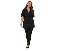 EVANS Curve Twist Front Angel Sleeve Top - Women's - Plus Size Curve