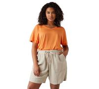 EVANS Curve V-Neck Modal Rich T-Shirt - Women's - Plus Size Curve Orange