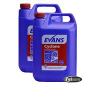 Evans Cyclone Extra Thick Highly Perfumed Concentrated Bleach Cleaner and Disinfectant 5ltr x2 Bottles