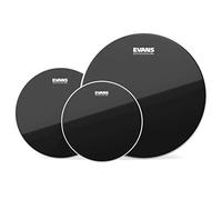 Evans Drum Heads - Black Chrome Tompack, Fusion (10, 12, 14 Inch) | Evans tom packs deliver balanced tone, consistent response, durable performance and reliable sound for studio and stage.