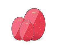 Evans Drumhead Pack - Hydraulic Red Rock Pack (10", 12", 16") + 14" UV1 Coated Snare
