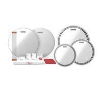 Evans EC2 Clear Rock Tom Pack & 14" Snare TuneUp Kit
