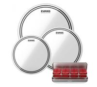Evans EC2 Clear Tom Pack 10" 12" 14 & EQ PODS