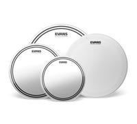 EVANS EC2S Clear Rock Pack (10", 12", 16") with 14" HD Dry Snare Batter