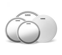 Evans EC2S Clear Tom Pack (12" 13" 16") & 14" HD Dry Snare