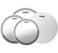 Evans EC2S Clear Tom Pack (12" 13" 16") & 14" HD Dry Snare