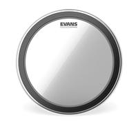 Evans EMAD2 Clear Bass Drum Head, 26” - Externally Mounted Adjustable Damping System Allows Player to Adjust Attack and Focus - 2 Foam Damping Rings for Sound Options - Versatile for All Music Genres
