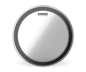 Evans EMAD2 Clear Bass Drum Head, 26” - Externally Mounted Adjustable Damping System Allows Player to Adjust Attack and Focus - 2 Foam Damping Rings for Sound Options - Versatile for All Music Genres