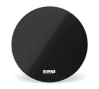EVANS EQ3 Resonant Black Bass Drum Head, No Port, 18 Inch