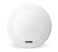 EVANS EQ3 Resonant Coated White Bass Drum Head, No Port, 24 Inch