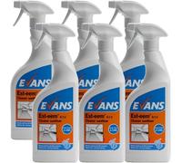Evans Est-eem RTU Unperfumed Multi-Purpose Cleaner and Terminal Disinfectant Cleaner Sanitiser 750ml Trigger Spray - PACK OF 1/6 (750 ml (Pack of 6))