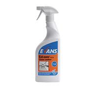 Evans Est-eem RTU Unperfumed Multi-Purpose Cleaner and Terminal Disinfectant Cleaner Sanitiser 750ml Trigger Spray - PACK OF 1/6 (750 ml (Pack of 1))