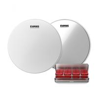 Evans G1 Coated Snare Drum Head Hazy 300 & EQ PODS Pack 14