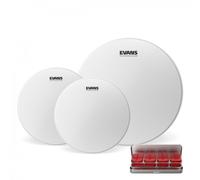 Evans G2 Coated Fusion Tom Pack 10 12 14 Heads & EQ PODS Pack