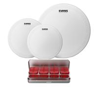 Evans HD Dry Rock Tom Pack 10" 12" 16" Heads & EQ PODS