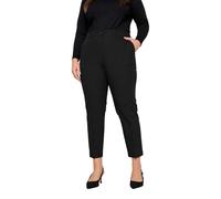 EVANS High Waisted Slim Fit Trousers - Women's - Plus Size Curve Black