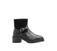 EVANS Leather Biker Ankle Boots In Wide E & Extra Wide Eee Fit - Women's - Plus Size Curve