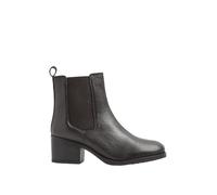 EVANS Leather Heeled Chelsea Boots In Wide E & Extra Wide Eee Fit - Women's - Plus Size Curve