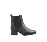 EVANS Leather Heeled Chelsea Boots In Wide E & Extra Wide Eee Fit - Women's - Plus Size Curve