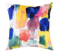 Evans Lichfield Aquarelle Brushstrokes Polyester Filled Cushion, Multi, 43 x 43cm