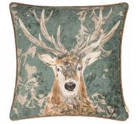 Evans Lichfield Avebury Stag Piped Cushion Cover, 43 x 43 cm