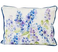 Evans Lichfield Blossoms Lilac Feather Filled Cushion, Azure, 43 x 33cm